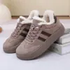 Zapatos de Algodón para Mujer Invierno 2025 Nuevos Versátiles Suela Suave Casual Suela Gruesa Forro de Felpa Tenis Casuales Zapatos de Entrenamiento para Mujer