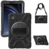 Adecuado para GalaxyA9 8.7 pulgadas funda protectora rey pirata X115 correa de mano correa para el hombro silicona anticaída soporte giratorio carcasa