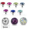 Implantes Óseos de Acero Inoxidable, Clavos para Perforación de Piel, Clavos Claviculares de 5 mm, Implantes para Injertos de Piel, Clavos para Piercing, Productos de Venta Caliente Transfronteriza Incrustados con Diamantes de Zirconia