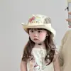 Bonito Sombrero de Pescador para Bebé Niña Gato, Delgado de Primavera y Verano, Secado Rápido, Transpirable, Protección Solar, Ala Ancha