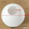 Abajur de Vidro Esférico Leitoso Branco Fosco Redondo Tampa de Concha de Porta Única Luminária de Mesa Lustre de Teto DIY Chuangmai Taibo