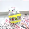 Taza de Café de Gato Luminoso Tridimensional Accesorios de Resina Pegamento de Crema Adornos de Paisaje Micro DIY Llavero Decoración de Pasador de Pelo