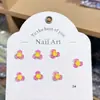 Decoraciones de Arte para Uñas de Resina, Flores de Tres Pétalos Tridimensionales, Accesorios para Uñas DIY, Aretes, Fundas para Teléfono Móvil, Accesorios para Uñas Portátiles