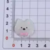 Pequeno Cola West Highland Terrier Filhote Acessórios de Acrílico Novo Material DIY Feito à Mão Joia Patches de Desenho Flor para Sapato