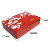 Caja Rectangular de Hojalata de Nuevo Estilo Chino Creativa con Base de Gong, Lata de Empaque Roja para Dulces de Boda, Galletas y Almacenamiento de Regalos