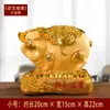 Traga Riqueza e Tesouro Ornamento de Porco Dourado Cofrinho Grande Capacidade Cofrinho Grande Fofo Decoração de Balcão de Caixa para Adultos