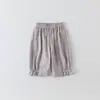 Calças Finas Cropped Estilo Coreano para Bebês e Crianças Pequenas, Novo Estilo de Verão, Calças de Corte Reto Estilosas e Versáteis, Calças Casuais de Verão, Categoria a