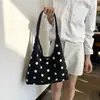 Bolso Grande de Diseño de Nicho Transfronterizo para Mujer 2026 Verano Nuevo Retro Lunares Casual Bolso de Mano Bolso de Hombro
