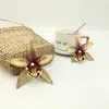 Fábrica de Flores Artificiais Atacado Orquídea Marfim Artificial 3D Pequenas Cabeças de Flores com Boutonnières e Lembrancinhas Flores Artificiais