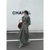 Mercadorias Originais de Qualidade Rara! Marca Lc Design Casual Estilo Coreano Casaco Longo Solto e Preguiçoso Estilo Britânico para Mulheres, Primavera 2026
