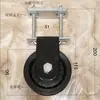 Polea de Rodamiento Fijo de Tubo Cuadrado para Equipo de Ejercicio de Remo y Espalda con Polea Alta para Bricolaje Rueda de Carga
