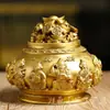 Cornucopia de Cobre Latón Cinco Vías Dios de la Riqueza Cornucopia Cubierta Casa Nueva regalo de inauguración regalo decoración adornos