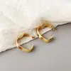 Pendientes Imi Europeos y Americanos de Lujo Accesible Geométricos Exagerados en Forma de Corazón de Acero de Titanio Pendientes de Acero de Titanio con Líneas Retorcidas Personalizadas Pendientes Pendientes Venta al por Mayor