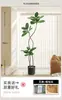Árbol de Goma Simulación Planta Verde Planta Falsa Sala de Estar Lujo Ligero Flor Biónica Árbol Decorativo Interior Planta Grande en Maceta Adorno de Piso