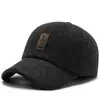 Boné de Baseball com Abas Quentes Espessas e Aba, Chapéu da Moda Estilo Coreano Tendência para Meia-Idade e Idosos
