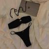 Traje de Baño Bikini para Mujer Sexy de Playa con Abertura sin Tirantes Spice Girls [una generación de cabello]]