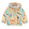Ropa de Carga para Niños Abrigo para Niño Primavera Nuevo Ropa para Niños Bebé Dibujos Animados Dinosaurio Cierre Camisa Chaqueta Cortavientos