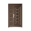 Puerta de Entrada con Acabado de Cobre Imitación, Diseño Antirrobo, Puerta de Entrada de Doble Apertura para Proyectos Residenciales