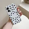 Letra de bolinhas, floco de neve, laço é adequado para capa de celular Apple 18 Pro Max, iPhone 17 e 16 modelos modernos