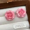 Pendientes de Flor Gradiente Estilo Vacaciones de Verano, Pendientes Dopamina Únicos, Diseño de Nicho, Pendientes de Moda y Elegantes para Mujer