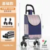 Carrito de compras pequeño para uso doméstico, carrito de compras portátil para supermercado para personas mayores para subir escaleras, remolque ligero y plegable