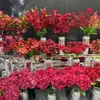 Serie Rojo Rosado Flores Artificiales para Bodas, Arreglos Florales para Pasillo de Salón de Bodas, Arreglos Florales Decorativos Suaves Artificiales de Alta Calidad Venta al por Mayor