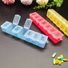 Caja de pastillas mini creativa de 7 compartimentos de plástico sub-empaque pastillas siete días a la semana pastillas para el cuidado de la salud caja de almacenamiento portátil caja de medicamentos