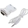 Conversor de Áudio HDMI/VGA Macho Adaptador HDMI para VGA de Alta Definição Adaptador para Monitor de Computador