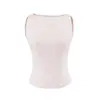 Camisola Negra de Doble Capa Estilo Chica Dulce y Picante para Mujer, Nuevo Top Corto de Tirantes Ajustado para Verano 2026