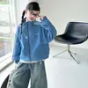 Atuendo del Día Nacional para Niñas: Conjunto de Chaqueta de Béisbol Roja y Pantalones de Trabajo, Moda Infantil 2026 Chaqueta Holgada
