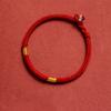 TikTok Cordão Vermelho Quente Tecido à Mão Este Ano de Vida Cordão da Sorte Vintage Pulseira de Cordão Vermelho Presente Casal