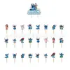 En Stock Stitch-Temática Escena de Cumpleaños Suministros para Montaje Decoración de Fiesta Suministros Toppers para Pastel Juego de Banderines