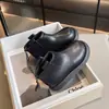 Botas de Couro Infantis 2026 Inverno Novo Estilo Meninas Acolchoadas Quentes Botas Curtas Menininha Versátil Dupla Camada de Algodão Botas Estilo Martinho Princesa