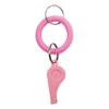 Silbato de plástico de color, línea telefónica, llavero de plástico con resorte, pulsera para niños, silbato con anillo de resorte, suministro directo de fábrica