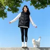 Colete de Inverno Solto com Gola Alta Color Block para Mulheres 2026 Novo Estilo Tamanho Grande Quente Roupa de Casal Sem Mangas Colete Gilet