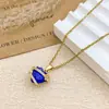 Collar con Flores de Colores y Diseño de Corazón, Accesorios de Collar Corazón del Océano para Mujeres, Temperamento de Lujo Ligero, Regalo Versátil para Mejor Amiga