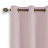 Tela de Cortina de Lino a Color a Juego de Doble Cara Blackout Transfronterizo en Stock Cortina Blackout Perforada Cortinas de Comercio Exterior