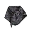 Chal de Hilo Jacquard Multicolor Otoño Invierno Estilo Coreano Casual Versátil Bufanda de Punto Triangular Protector de Cuello Bufanda Cálida para la Cabeza Bufanda para Mujer