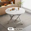 Mesa de Jantar Dobrável, Mesa Pequena para Uso Doméstico, Mesa Dobrável Simples para Moradia de Aluguel, Mesa Portátil para Exterior para Montar Barracas, Mesa Quadrada para Comer