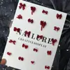 Joias para Nail Art Ankora Vermelha Outono e Inverno Resina DIY Cartão de Cabelo Ano Novo Vestir Decoração Vermelha Festiva Atacado