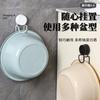 Gancho Popular para Lavabo con Ventosa, Estante de Almacenamiento de Hierro para Baño y Cocina, Lavable, Antideslizante, Montaje en Pared sin Taladro