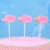 Inserto para hornear se puede escribir tarjeta inserto para decoración de pasteles tarjeta de bendición manuscrita en blanco para pastel de cumpleaños Paquete de 3