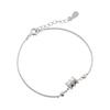 Pulsera de plata de ley 925 con diseño de cintura pequeña para hombre, estilo coreano, para estudiantes, sencilla, para mejores amigos, personalidad, celebridades de Internet, diseño de nicho, estilo frío.