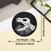 Nuevos parches de tela bordados estilo punk, insignias redondas de calavera, parches decorativos para ropa y bolsos con adhesivo termofusible, al por mayor