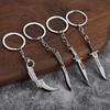 Varorant periférico saqueo impresión arma matón m4 impresión cuchillo garra modelo todo metal llavero colgante