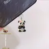 Plano 2D - Panda Glotón Material Acrílico Colgante Tapón de Polvo para Teléfono Móvil, Adecuado para Iphone/Tipo