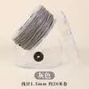 Cuerda Redonda Encerada en Caja para Manualidades Tejido a Mano Cuerda para Collar Cordón No Descolorante Cuerda de Cera para Pulsera Cadena para Colgar