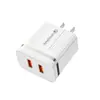 Carregador duplo 5V/2A carregador rápido de celular 2USB porta múltipla adaptador de cabeça de carregamento de viagem regras europeias