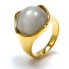 Joyería al por mayor de comercio exterior Nueva moda transfronteriza europea y americana nicho Ins moda Ruili elegante Anillo de titanio y acero ópalo