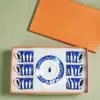 Traje de Café de Porcelana Hueso Estilo Europeo Transfronterizo Taza de Pareja 6 Tazas 6 Platos 2 Lujo Ligero Vintage Té de la Tarde Regalo para el Hogar